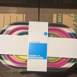 Room Essentials Multicolor Oval Tray Set